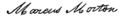 Signature de Marcus Morton