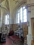 Déambulatoire nord-est,chapelle de la Vierge.