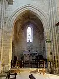 Croisillon nord, vue dans la chapelle.