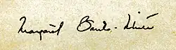 signature de Margaret Bourke-White