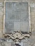 Plaque, pont Marguerite (Budapest).