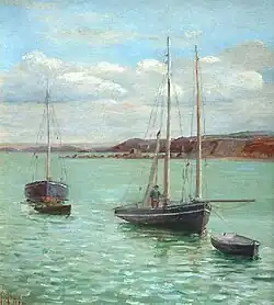 Bateaux dans le port.