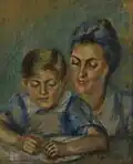 Marguerite Le Fort Roimarmier et son fils Jean-Jacques.
