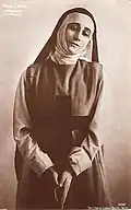 La comédienne dans la pièce Das Mirakel, 1914