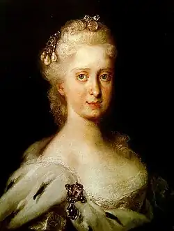 Sa mère Marie-Josèphe d'Autriche, 1720