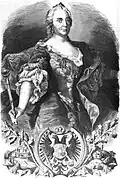 L'impératrice Maria Theresia en 1863