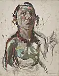 Peinture Selbstporträt expressiv (1945)