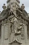 Socha sv. Alžběty Durynské se žebrákem