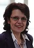 Marie-Christine Vergiat, tête de liste dans la circonscription Sud-Est.