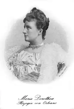 Marie-Dorothée de Habsbourg-Lorraine, épouse de Philippe d'Orléans.