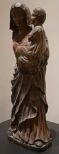 XVIe, bois, statue classée .