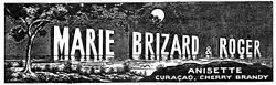 affiche publicitaire Marie Brizard