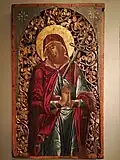 Icône de N.-D. des Douleurs (fin XVIIe-début XVIIIe&nbsp;siècle), collections du musée byzantin et chrétien d'Athènes, Grèce.