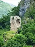Les ruines de la tour à signaux.