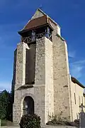 L'imposante façade ouest de l'église (nov.&nbsp;2011)