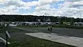 La marina de Lac Mégantic. La capitainerie comprenant un restaurant, un bar terrasse et des services sanitaires, démolie après l'accident ferroviaire en 2013  n'a pas été reconstruite.