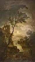 Marine au clair de lune au Musée-hôtel Le Vergeur