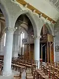 Collatéral nord, 2e et 1re&nbsp;grande arcade.
