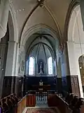 Croisée, vue vers l'est.