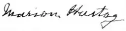 signature de Marion Hartog