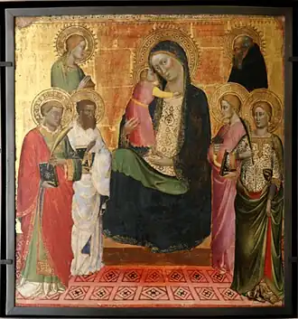La vierge et l'Enfant avec six saintsMusée du Petit Palais d'Avignon