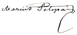 signature de Marius Petipa