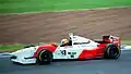Mark Blundell au Grand Prix de Grande-Bretagne 1995 qu'il termine à la 5e place.