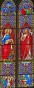 Vitraux représentant saint Joseph et saint Jean-Baptiste