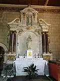 Chapelle sud, retable de saint Sébastien.