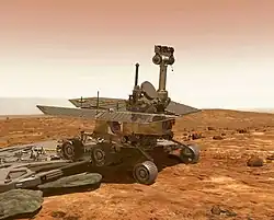 Opportunity et sa plateforme d’atterrissage