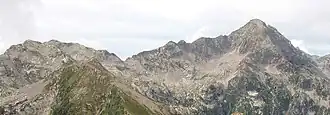 Vue du mont Mars depuis la pointe de Gragliasca.