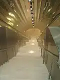 Descente dans la station.