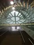 Sortie de la station.