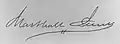 Signature de Marshall Jewell