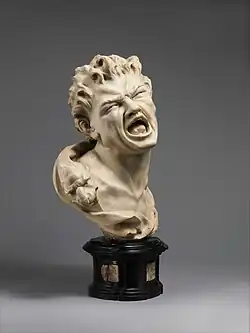 Marsyas, buste de Balthasar Permoser (vers 1682).