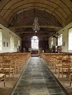 L'intérieur de l'église paroissiale.