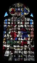 Le vitrail de la Sainte-Parenté du Christ.