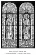 Polycarpe (mur gauche), apôtre Jean (mur droit)