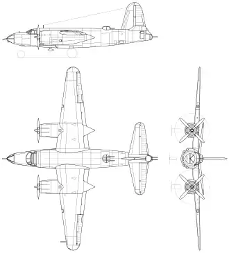 vue en plan de l’avion