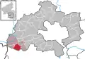 Localisation de Martinshöhe dans la Verbandsgemeide et dans l'arrondissement