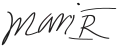 Signature de Marie Ire