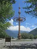 Mas des cérémonies dans le Campus olympique d'Albertville