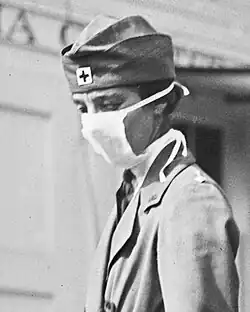 Infirmière de la Croix-Rouge à Washington D.C. (1918).