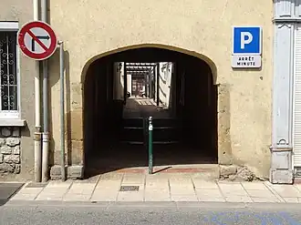 Passage couvert.