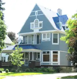 Maison Harry et Stella Massey, Blue Island, IL (1890) August Fiedler, architecte