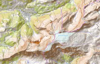 Carte topographique des Diablerets