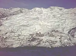 Le Gros Crey vu depuis Valmeinier.