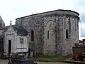 Le chevet de l'église, vue sud-est (juil.&nbsp;2012)
