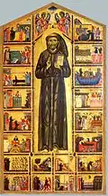Maestro del San Francesco Bardi (Florence, première moitié du XIIIe siècle)Saint François et vingt épisodes de sa vieChapelle Bardi
