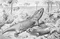 Restitution de Mastodonsaurus par Joseph Smit (1894)